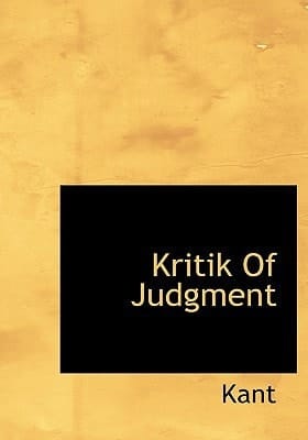 Kritik Of Judgment