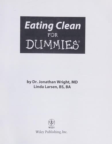 Eating clean for dummies