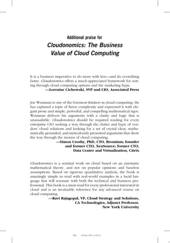 Cloudonomics The Business Value of Cloud Computing