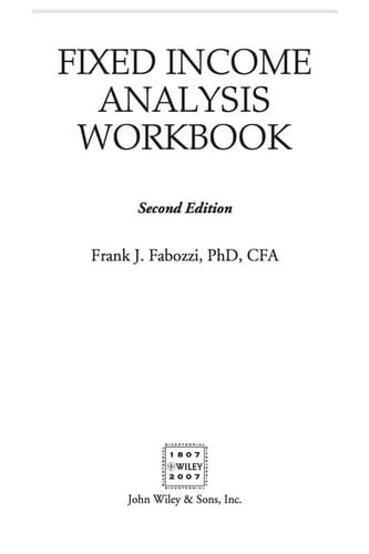 Fixed Income Analysis Workbook