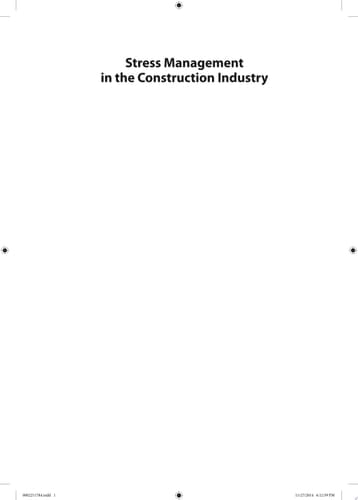 Stress Management in the Construction Industry