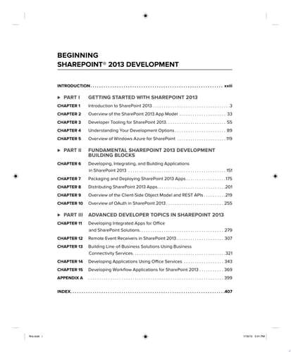Beginning SharePoint 2013 Development