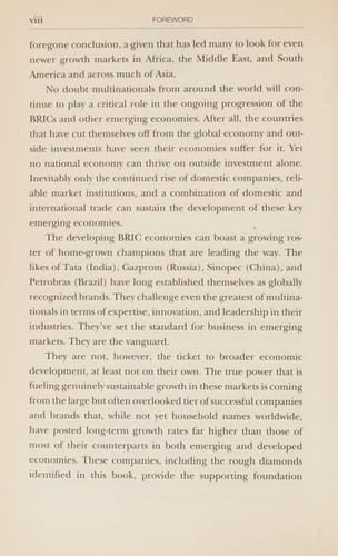 Rough Diamonds The Four Traits of Successful Breakout Firms in BRIC Countries