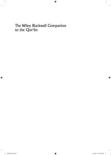 The Wiley Blackwell Companion to the Qur'an