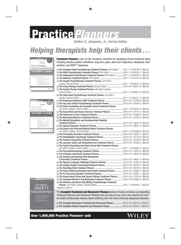 The Crisis Counseling and Traumatic Events Treatment Planner, with DSM-5 Updates