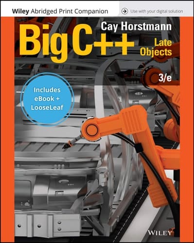 Big C++: Late Objects, 3e EPUB Reg Card Abridged Print Companion Set