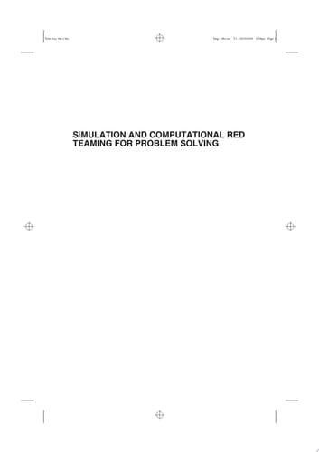 Simulation and Computational Red Teaming for Problem Solving