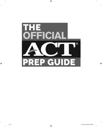 The Official ACT Prep Guide 2020 - 2021, (Book + 5 Practice Tests + Bonus Online Content)