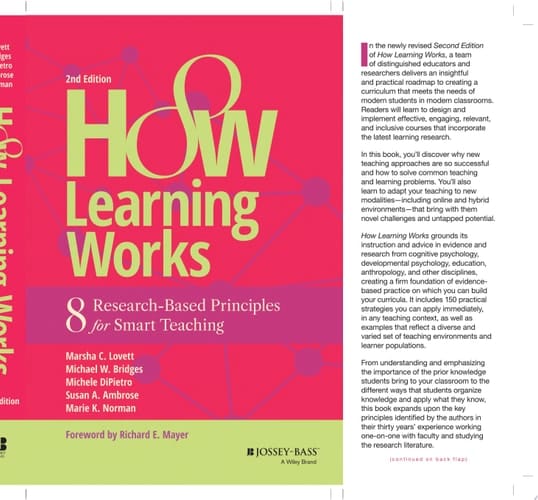 How Learning Works Eight Research-Based Principles for Smart Teaching