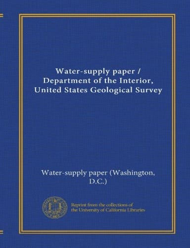 Water-supply paper / Department of the Interior, United States Geological Survey