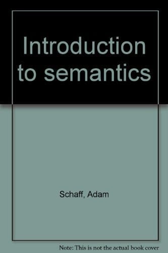 Introduction to Semantics.