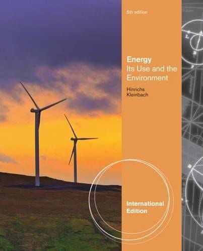 Energy Its Use and the Environment