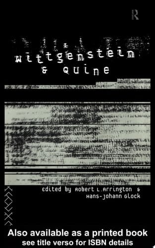 Wittgenstein and Quine