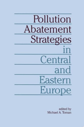 Pollution Abatement Strategies in Central and Eastern Europe