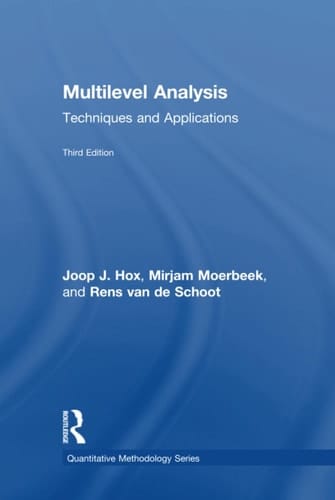 Multilevel Analysis Techniques and Applications