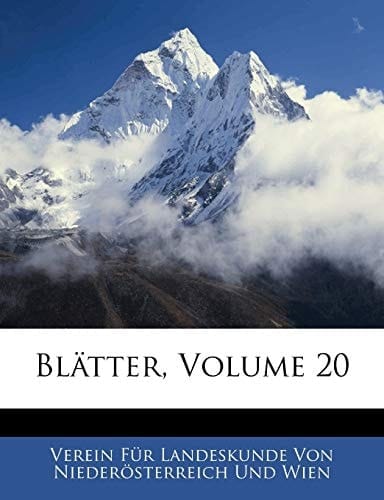 Blätter, XX JAHRGANG (German Edition)