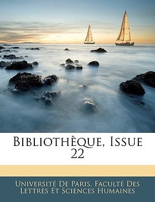 Bibliothèque, Issue 22 (French Edition)