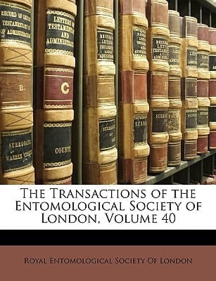 The Transactions of the Entomological Society of London, Volume 40