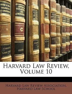Harvard Law Review, Volume 10