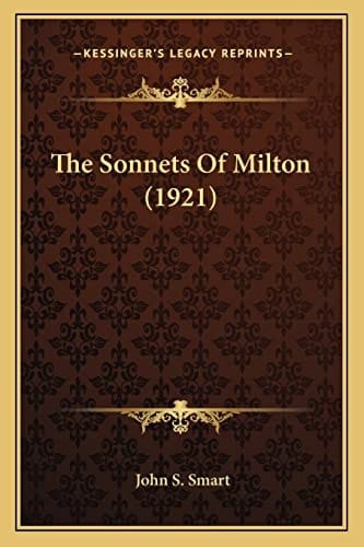 The Sonnets Of Milton (1921)