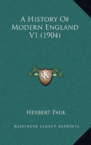 A History Of Modern England V1 (1904)