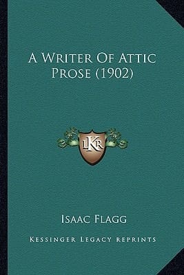 A Writer Of Attic Prose (1902)