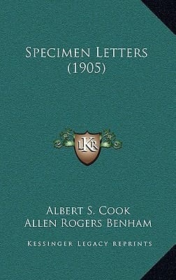 Specimen Letters (1905)