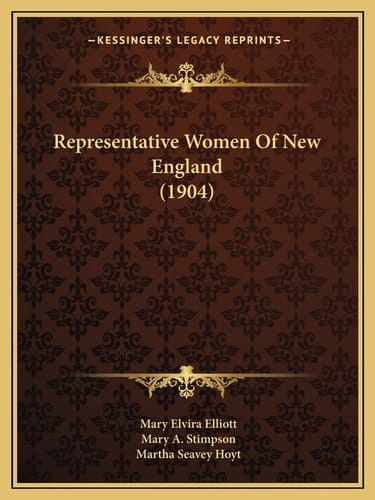 Representative Women Of New England (1904)