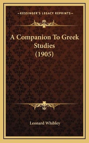 A Companion To Greek Studies (1905)