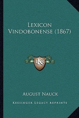 Lexicon Vindobonense (1867) (Latin Edition)
