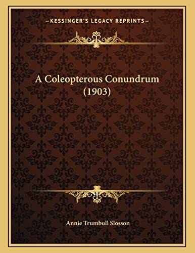 A Coleopterous Conundrum (1903)
