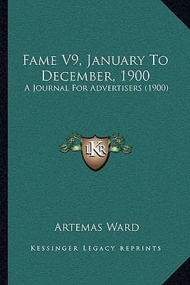 Fame V9, January To December, 1900: A Journal For Advertisers (1900)