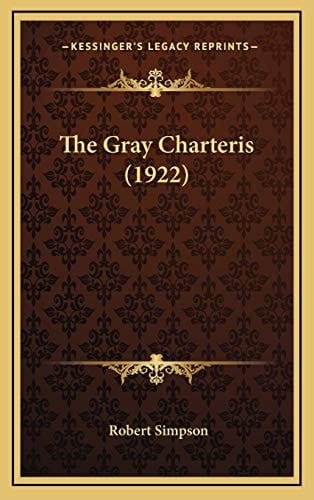 The Gray Charteris (1922)