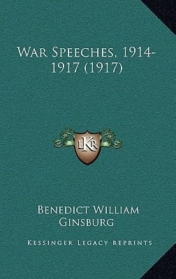 War Speeches, 1914-1917 (1917)