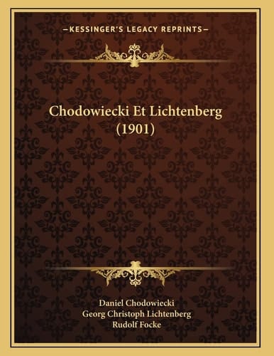 Chodowiecki Et Lichtenberg (1901) (French Edition)