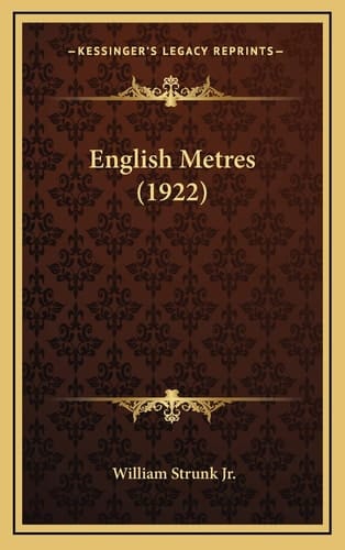 English Metres (1922)