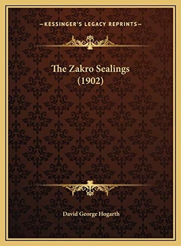 The Zakro Sealings (1902)
