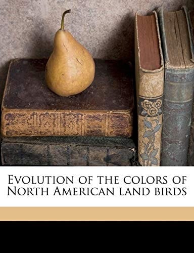 Evolution of the colors of North American land birds