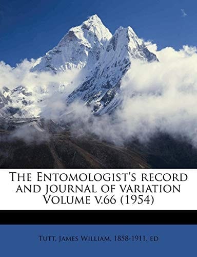 The Entomologist's record and journal of variation Volume v.66 (1954)