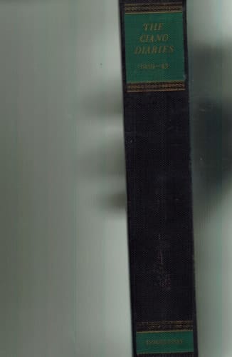 The Ciano Diaries, 1939-1943.