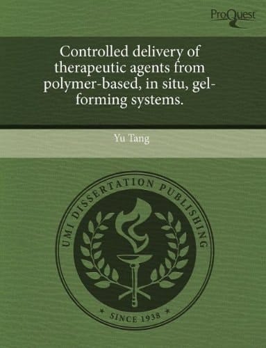 Controlled delivery of therapeutic agents from polymer-based, in situ, gel-forming systems.