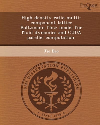 High density ratio multi-component lattice Boltzmann flow model for fluid dynamics and CUDA parallel computation.