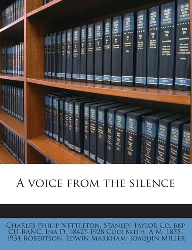 A voice from the silence