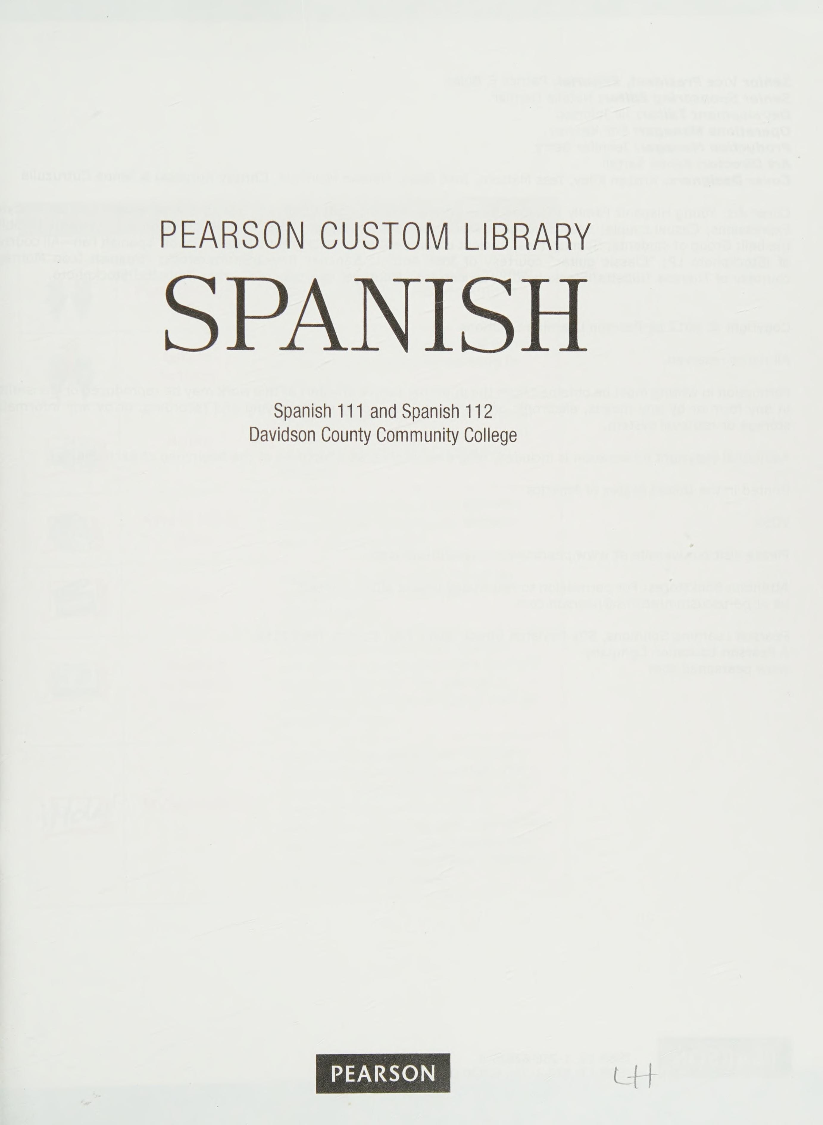 Pearson Custom Library