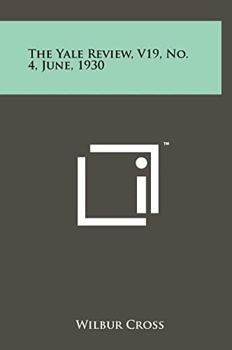 The Yale Review, V19, No. 4, June, 1930