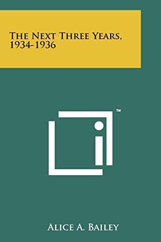 The Next Three Years, 1934-1936