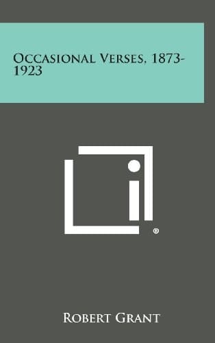 Occasional Verses, 1873-1923