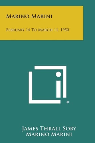 Marino Marini February 14 to March 11, 1950