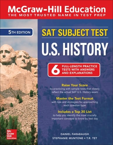 McGraw-Hill Education SAT Subject Test U.S. History, Fifth Edition