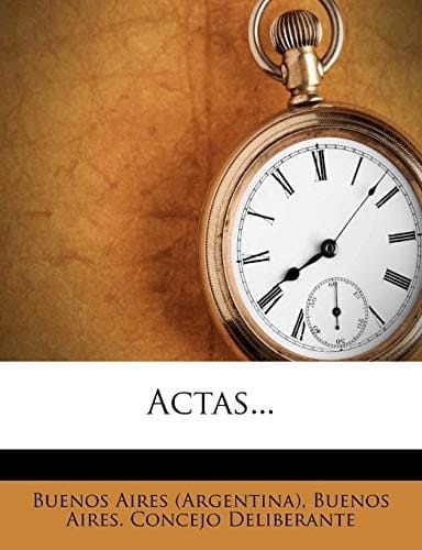 Actas... (Spanish Edition)